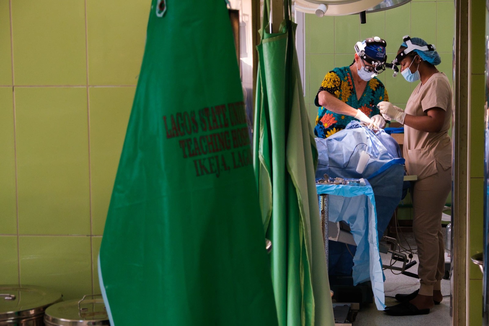 Documentary photograph from the Alliance for Smiles cleft-care mission in Lagos, Nigeria, by Mattia Compagnucci